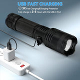 Rechargeable Flashlights 900000 Lumens