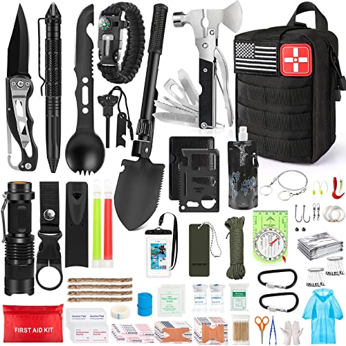 235Pcs Emergency Survival Kit and First Aid Kit