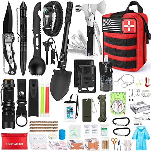 235Pcs Emergency Survival Kit and First Aid Kit